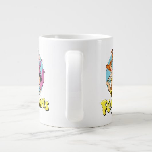 Grafisch van de familie Flintstenen en Rubbles Grote Koffiekop (Achterkant)