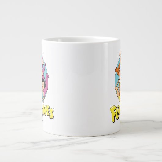 Grafisch van de familie Flintstenen en Rubbles Grote Koffiekop (Voorkant)