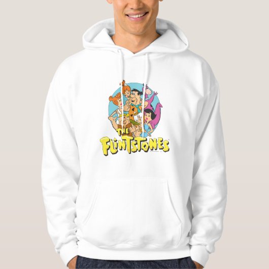 Grafisch van de familie Flintstenen en Rubbles Hoodie (Voorkant)