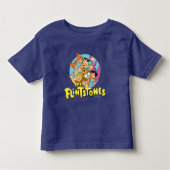 Grafisch van de familie Flintstenen en Rubbles Kinder Shirts (Voorkant)