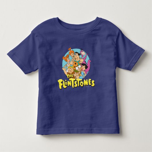 Grafisch van de familie Flintstenen en Rubbles Kinder Shirts (Voorkant)
