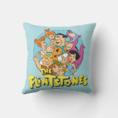Grafisch van de familie Flintstenen en Rubbles Kussen (Achterkant)