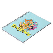 Grafisch van de familie Flintstenen en Rubbles Notitieboek (Linkerzijde)