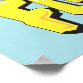 Grafisch van de familie Flintstenen en Rubbles Poster (Hoek)