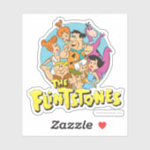 Grafisch van de familie Flintstenen en Rubbles Sticker (Vel)