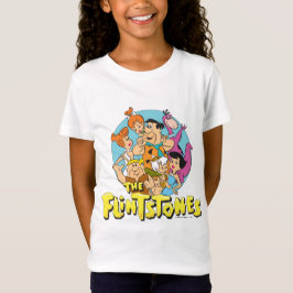 Grafisch van de familie Flintstenen en Rubbles T-shirt