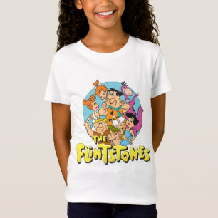 Grafisch van de familie Flintstenen en Rubbles T-shirt