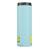 Grafisch van de familie Flintstenen en Rubbles Thermosbeker (Achterkant)