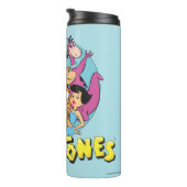 Grafisch van de familie Flintstenen en Rubbles Thermosbeker (Geroteerd rechts)