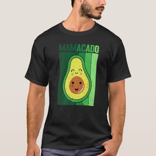 Grafisch van Mamacado Papacado voor Avocado 1 T-shirt (Voorkant)