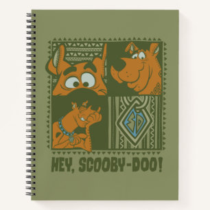 Grafisch van scooby-Doo van Hey Stammen Vierkante Notitieboek