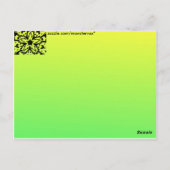 Grafisch ventilator Briefkaart (Achterkant)