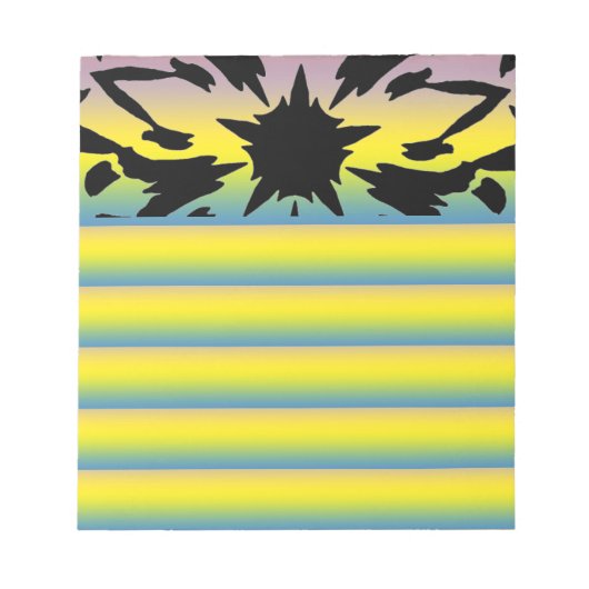 Grafisch ventilatorblok notitieblok (Voorkant)