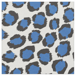 Grafisch vet blauwgroen blauw-cheetah afdrukpatroo stof