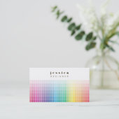 Grafisch Visitekaartje Kleurenpalet Ombre (Staand voorkant)