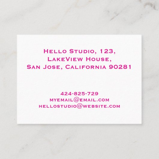 Grafisch Visitekaartje Ontwerper (Achterkant)