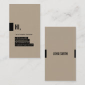 Grafisch Visitekaartje Ontwerper (Voorkant / Achterkant)