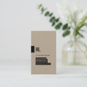 Grafisch Visitekaartje Ontwerper (Staand voorkant)