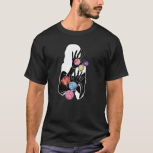 Grafisch vlak T-shirt Spiritueel Girl Design Unive