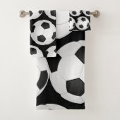 grafisch voetbal patroon bad handdoek (Insitu)