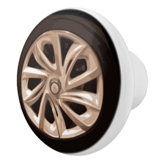 Grafisch wiel 2D Keramische Knop (Rechts)