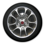 Grafisch wielwieldop en wieldop 2D Keramische Knop (Voorkant)