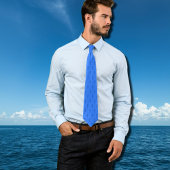 grafisch zeepaardje tweekleurig micropatroon stropdas