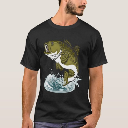 Grafische 365-bits vis Gevist T-shirt (Voorkant)