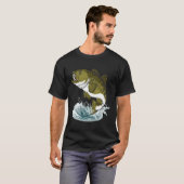 Grafische 365-bits vis Gevist T-shirt (Voorkant volledig)