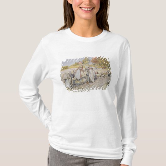 Grafische aardappelen, 1905 t-shirt (Voorkant)
