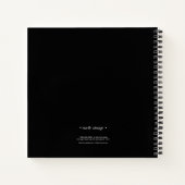 Grafische Abstracte contourlijnen Multi-Color ID75 Notitieboek (Achterkant)