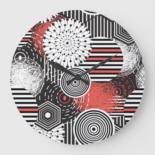 Grafische Abstracte illustratieelementen Grote Klok (Voorkant)