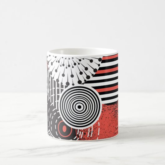 Grafische  Abstracte illustratieelementen Koffiemok (Center)