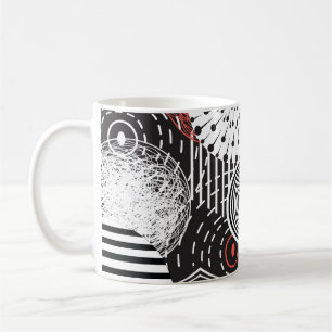 Grafische  Abstracte illustratieelementen Koffiemok