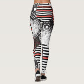 Grafische Abstracte illustratieelementen Leggings (Achterkant)