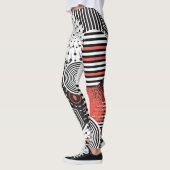 Grafische Abstracte illustratieelementen Leggings (Links)