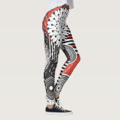 Grafische Abstracte illustratieelementen Leggings (Rechts)