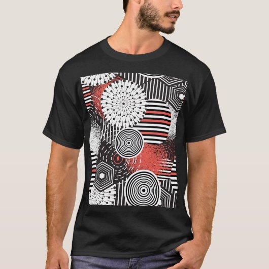 Grafische Abstracte illustratieelementen T-shirt (Voorkant)
