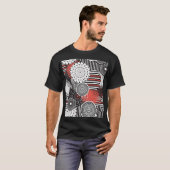Grafische Abstracte illustratieelementen T-shirt (Voorkant volledig)