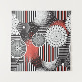 Grafische  Abstracte illustratieelementen Wandkleed (Voorkant (horizontaal))