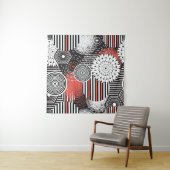 Grafische  Abstracte illustratieelementen Wandkleed (In Situ (horizontaal))