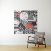Grafische  Abstracte illustratieelementen Wandkleed (In situ)