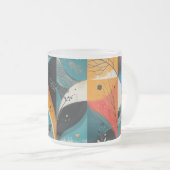 Grafische abstractie Frosted Glass Mok (Voorkant rechts)