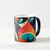 Grafische abstractie Morphing Mok (Voorkant rechts)