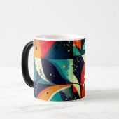 Grafische abstractie Morphing Mok (Voorkant links)