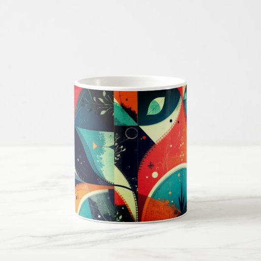 Grafische abstractie Morphing Mok (Center)
