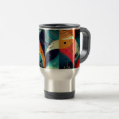 Grafische abstractie Reizen-pendelaar Mok (Voorkant rechts)