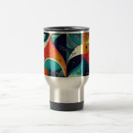 Grafische abstractie Reizen-pendelaar Mok