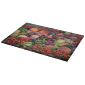 Grafische achtergrond met fruit snijplank (Hoek)