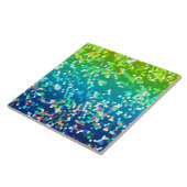 Grafische achtergrond van Tile Glitter Tegeltje (Zijkant)